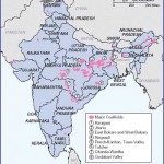 Coalfields distribution in India
