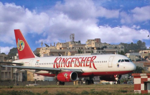 A Kingfisher Airlines carrier A Kingfisher Airlines carrier